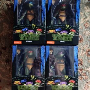 Set of four Nickelodeon TMNT action figures